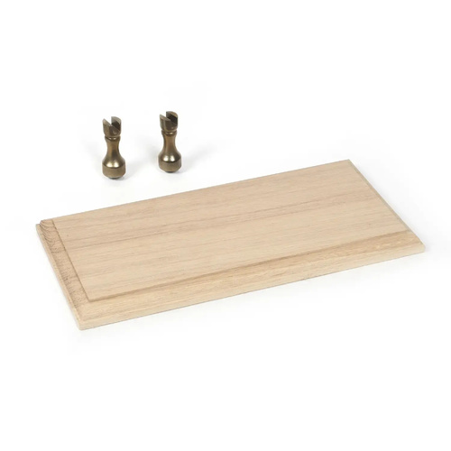 OcCre Oak Display Stand with Metallic Supports