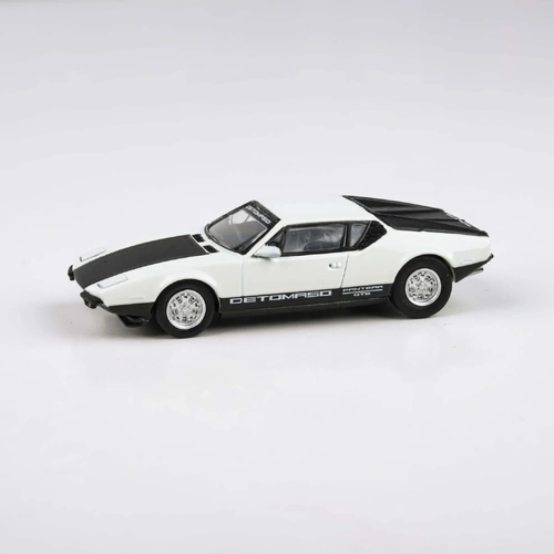 Para64 1/64 1972 De Tomaso Pantera White / Black Diecast Model Car