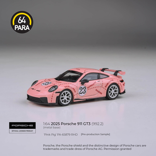 Para64 1/64 2026 Porsche 911 GT3 (992.2) Pink Pig