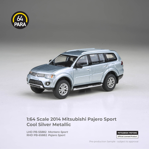 Para64 1/64 2014 Mitsubishi Pajero Sport Cool Silver Metallic