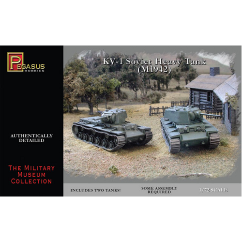 Pegasus 1/72 KV-1 Soviet Heavy Tanks (2 per pack)