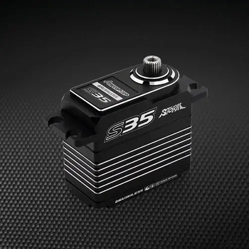 Power HD Standard Brushless Motor Titanium and Steel Gear Digital Servo - Silver