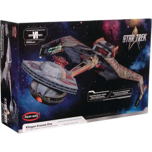 Polar Lights 1/350 Star Trek 6: The Undiscovered Country Klingon Kronos One Plastic Model Kit