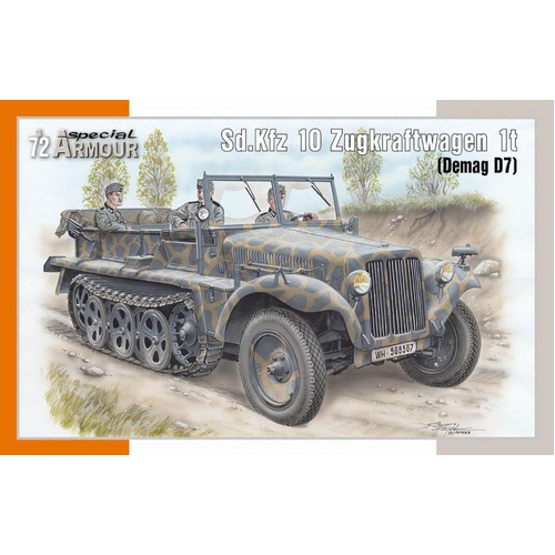 Special Armour 1/72 Sd.Kfz 10 Zugkraftwagen 1t (Demag D7) Plastic Model Kit