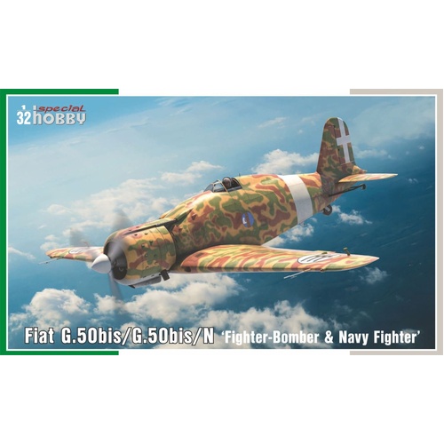Special Hobby 1/32 Fiat G.50bis/G.50bis/N 'Fighter-Bomber & Navy Fighter' Plastic Model Kit