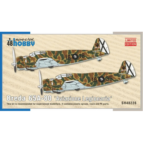 Special Hobby 1/48 Breda 65A-80 Aviazione Legionaria Plastic Model Kit [48226]