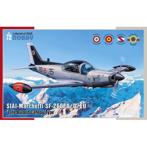 Special Hobby 1/72 SIAI-Marchetti SF-260EA/D/EU ' Late Bulged Canopy Type' Plastic Model Kit