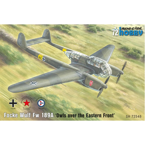 Special Hobby 1/72 Focke Wulf Fw 189A ‘Owls over the Eastern Front’  Plastic Model Kit
