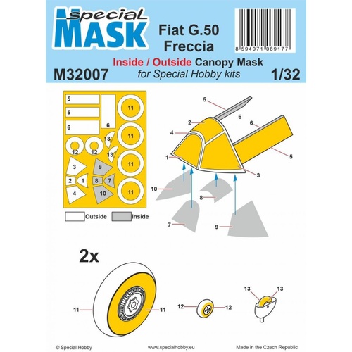 Special Hobby 1/32 Fiat G.50 Freccia MASK
