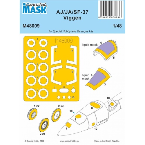 Special Hobby 1/48 AJ/JA/SF-37 Viggen MASK