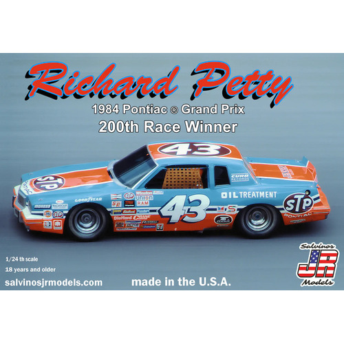 Salvinos J R 1/24 Richard Petty 1984 Pontiac Grand Prix 200 Race Winner Plastic Model Kit