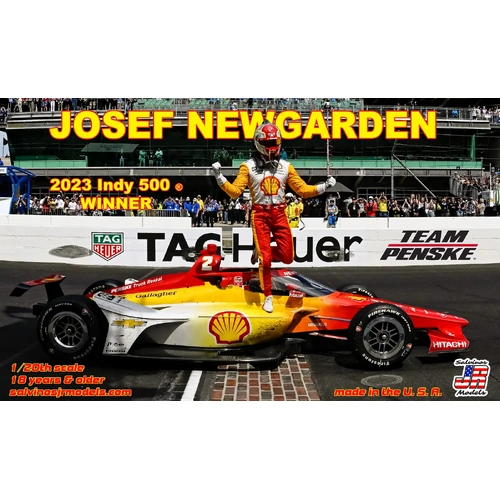 Salvinos J R 1/20 Penske Racing Josef Newgarden 2023 Indy 500 "Winner" Plastic Model Kit [PIMS2023JNI]
