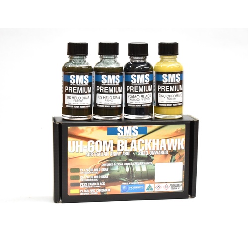 Scale Modellers Supply RAAF UH-60M Black Hawk Lacquer Paint Set