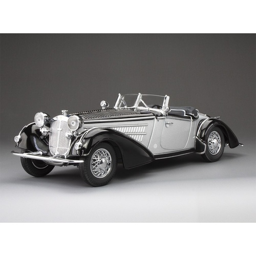 Sun Star 1/18 1939 Horch 855 Roadster - Black / Silver