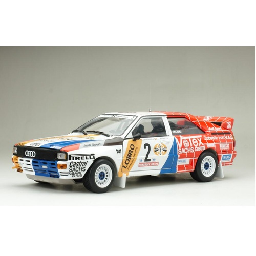 Sun Star 1/18 Audi Quattro A1 -#2 H.Demuth/W.Lux - Winner Int. AvD/STH Hunsrück- Rallye 1984