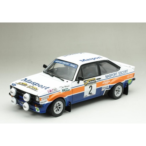 Sun Star 1/18 Ford Escort RS1800 -#2 Vatanen Ari / Scott Jim - 2nd South Pacific Rally - New Zealand 1977