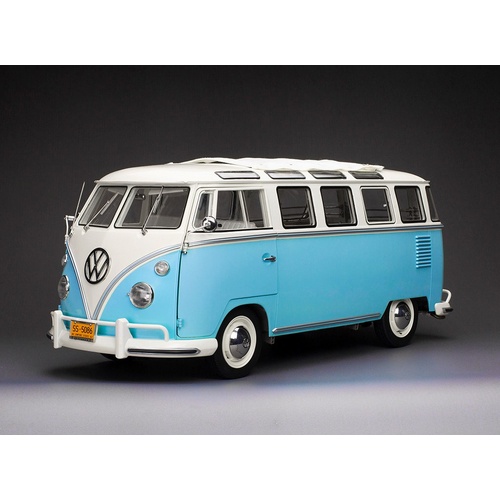 Sun Star 1/12 1962 Volkswagen Samba - White/Blue White (Limited Edition 1000pcs)
