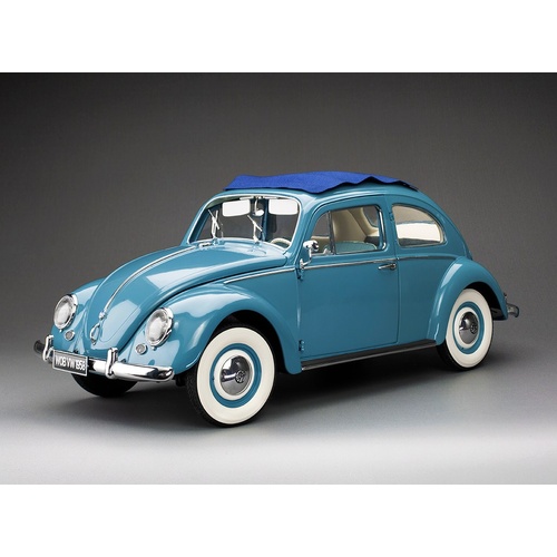 Sun Star 1/12 1958 Volkswagen Beetle Saloon Opening Roof - Fjord Blue (Limited Edition 1000pcs)