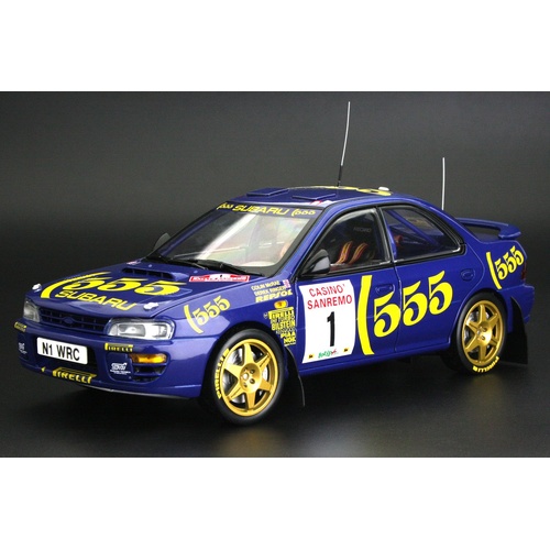 Sun Star 1/18 Subaru Impreza 555 - #1 C.McRae/D.Ringer - Winner Rallye Sanremo 1996 (limited edition 999pcs)