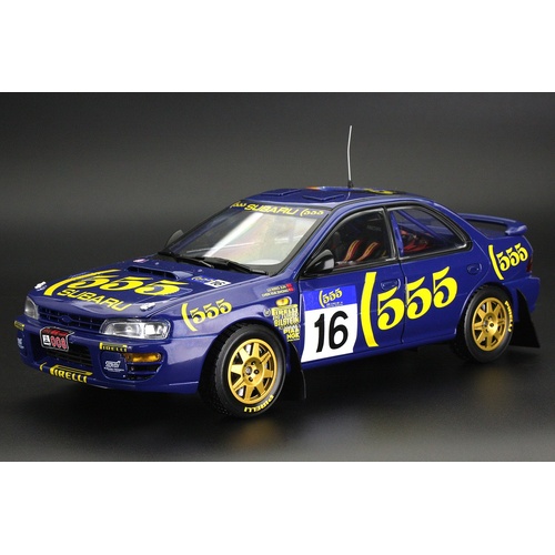 Sun Star 1/18 Subaru Impreza 555 - #16 Lu Ning Jun/Chen Xue Zhong-555 Hong Kong Beijing Rally 1995 (limited edition 299pcs)