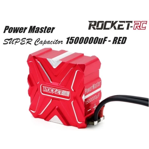 Surpass Super capacitor 1500000μF  0~9.0V use for ESC    29*14.1*29.5mm  Red