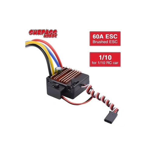 Surpass Hobby 60A Brushed ESC for 1/10th RC Crawler Cars