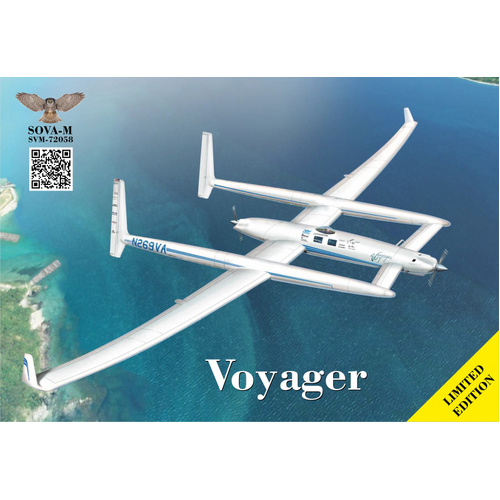 Sova-M 1/72 Model 76 "Voyager (Burt Rutan design) Plastic Model Kit