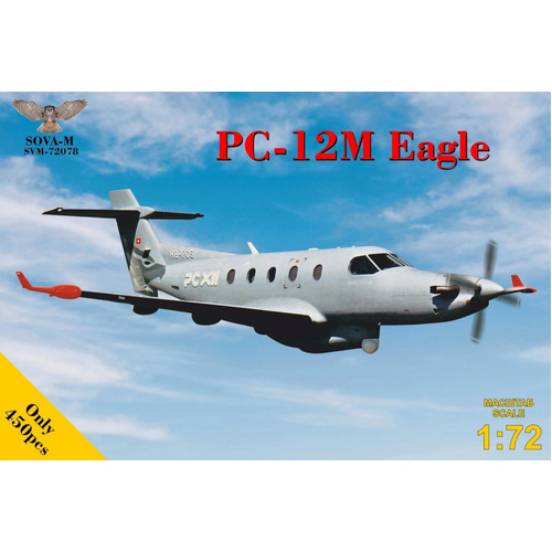 Sova-M 1/72 PC-12M "Eagle" turboprop commuter Plastic Model Kit