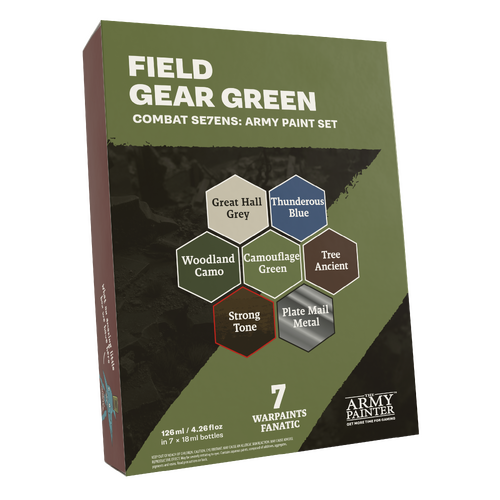 The Army Painter Combat Se7ens: Field Gear Green Acrylic Paint Set