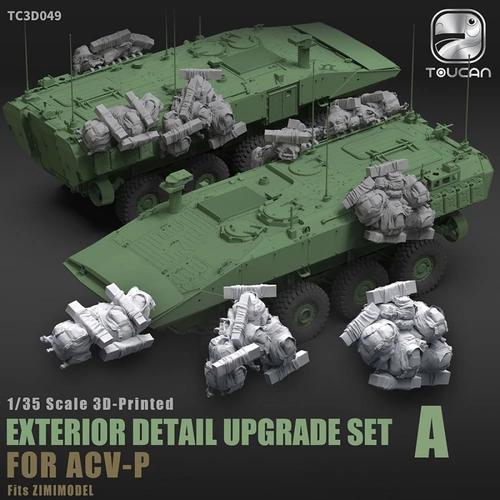 Toucan 1/35 3D-Printed Exterior Detail Upgrade Set B - ACV-P