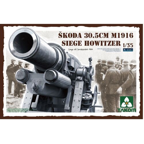 Takom 1/35 Skoda 30.5cm M1916 Siege Howitzer Plastic Model Kit [2011]