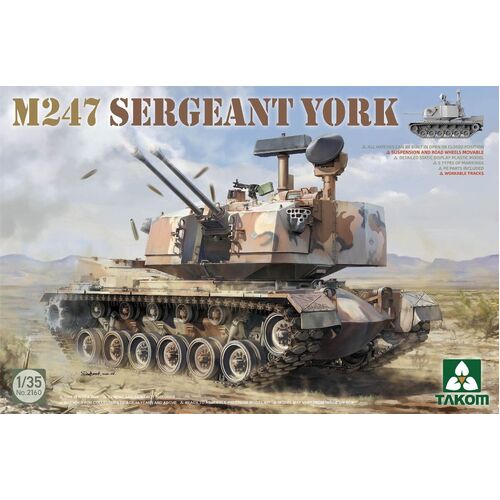 Takom 1/35 M247 Sergeant York Plastic Model Kit [2160]