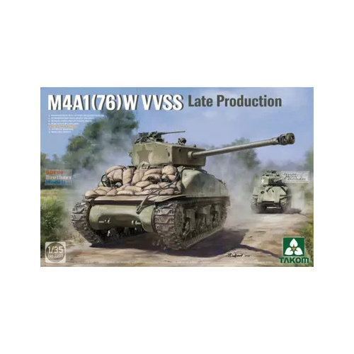 Takom 1/35 M4A1(76w) VVSS Late Production Plastic Model Kit