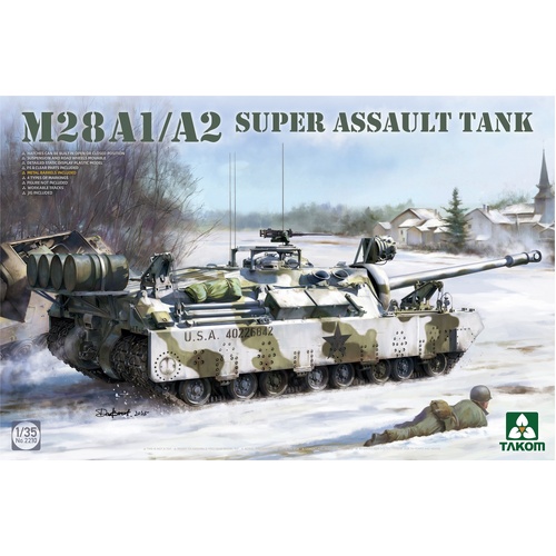 Takom 1/35 M28A1/A2 Super Assualt Tank Plastic Model Kit