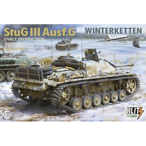 Takom 1/35 StuG.III Ausf.G Early Production w/ Winterketten Plastic Model Kit