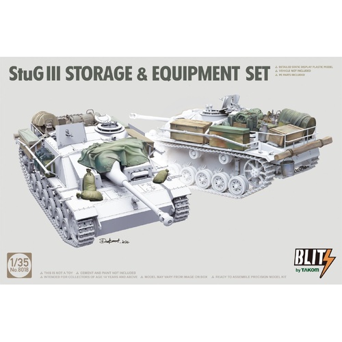 Takom 1/35 StuG III Storage & Equipment Set Plastic Model Kit