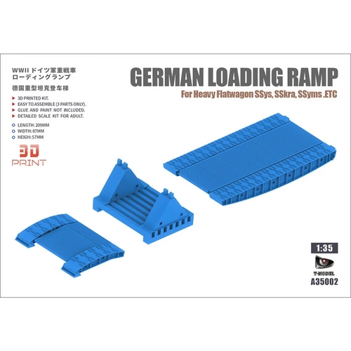 T-Model 1/35 German Loading Ramp (3D Print) Plastic Model Kit