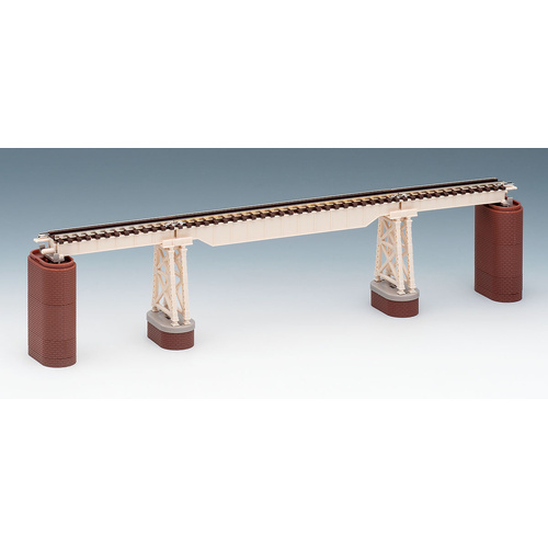 Tomix N Trestle Bridge S280 Ivory w/ 2 ea. brick and trestle piers