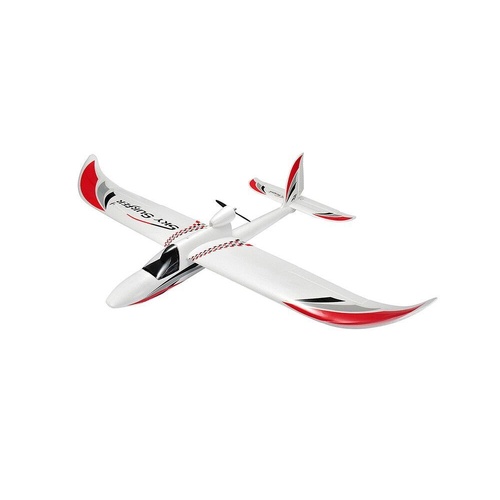 Top RC Sky Surfer Red RTF + Flight Controller RC Aircraft - Mode 2