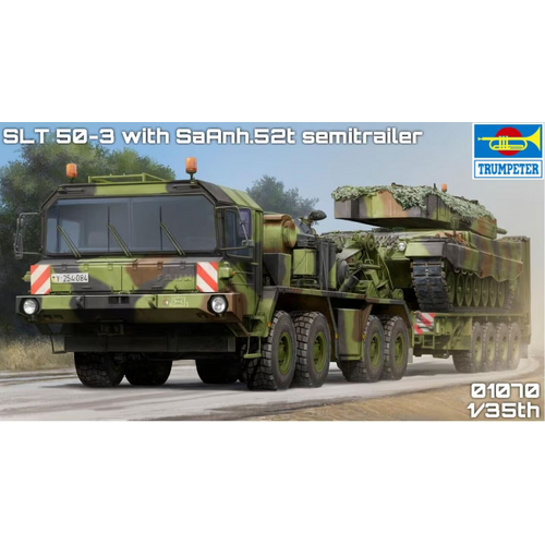 Trumpeter 1/35 FAUN SLT 50-3 “ELEFANT” with SaAnh.52t Plastic Model Kit