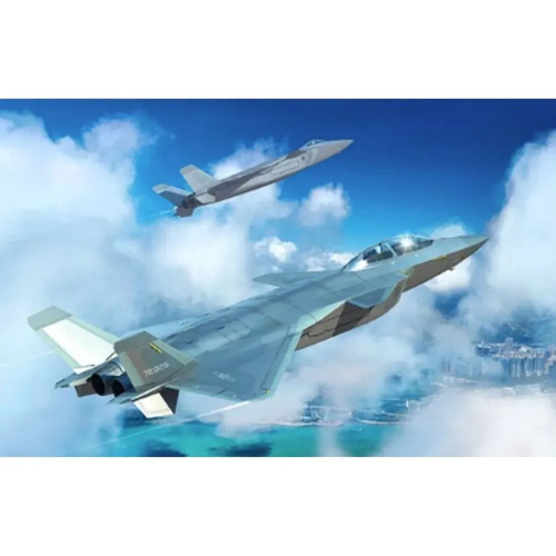 Trumpeter 1/48 Chinese J-20S Mighty Dragon Plastic Model Kit