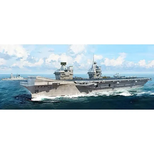 Trumpeter 1/700 H.M.S. Queen Elizabeth Aircraft Carrier Plastic Model Kit [06751]