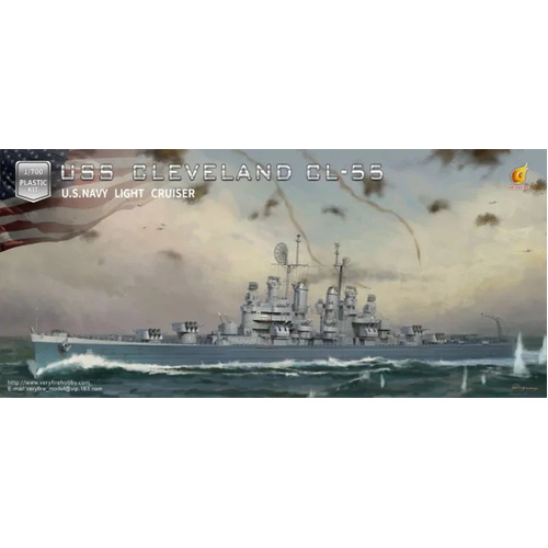 Very Fire 1/700 USS Cleveland Plastic Model Kit