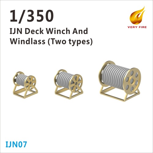 Very Fire 1/350 IJN Deck Winch and Windlass (28 sets)