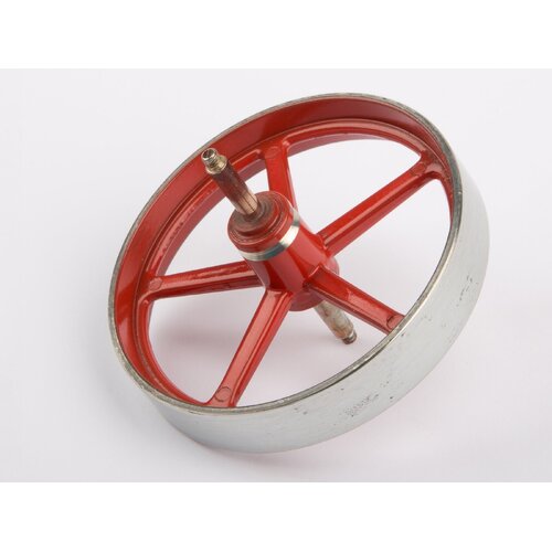Wilesco Flywheel. 70 mm Diameter. With Axle (D10)