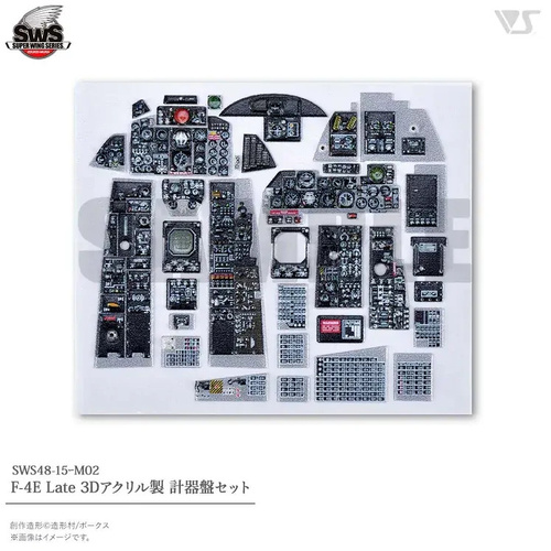 Zoukei Mura 1/48 F-4E Late 3D Acrylic Instrument Panels Set