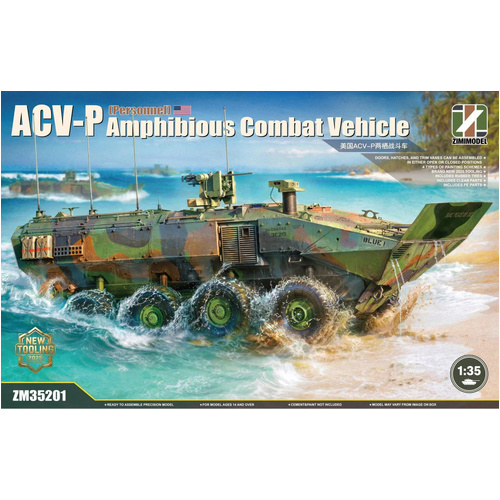 Zimi Model 1/35 ACV-P Amphibious Combat Vehicle for Personnel Plastic Model Kit