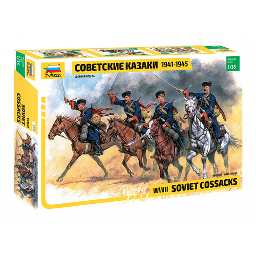 Zvezda 1/35 Soviet Cossacks (RR) Plastic Model Kit