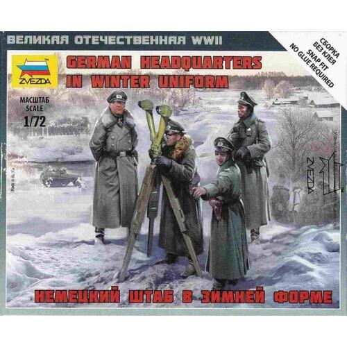 Zvezda 1/72 German HQ Winter Plastic Model Kit
