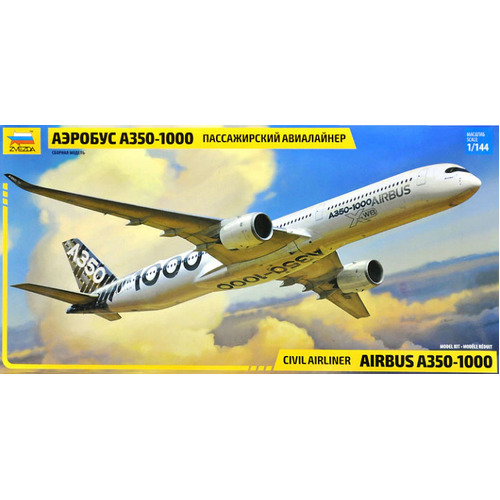 Zvezda 1/144 Airbus A-350-1000 Plastic Model Kit